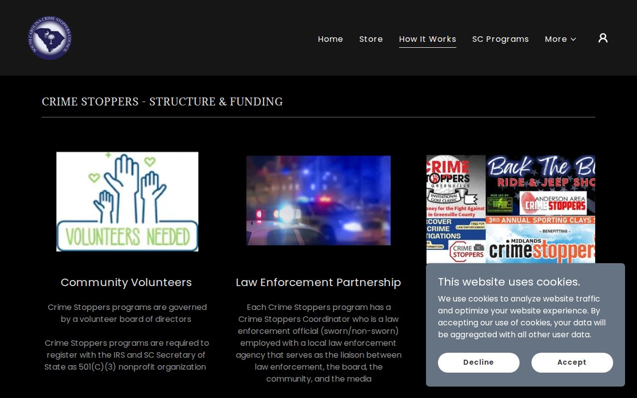 Sumter County most wanted warrant tip workflow through Crime Stoppers and P3